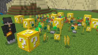 Screenshot of the Minecraft Bedrock Marketplace product LUCKY BLOCK ! created by Pickaxe Studios.