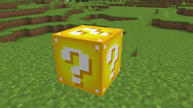 Screenshot of the Minecraft Bedrock Marketplace product LUCKY BLOCK ! created by Pickaxe Studios.