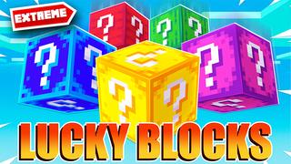 Thumbnail of the Minecraft Bedrock Marketplace product Lucky Blocks: Extreme created by Pickaxe Studios.