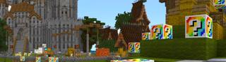 Panorama of the Minecraft Bedrock Marketplace product LUCKY BLOCKS: RAINBOWS! created by Pickaxe Studios.