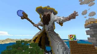 Screenshot of the Minecraft Bedrock Marketplace product LUCKY BLOCKS: RAINBOWS! created by Pickaxe Studios.