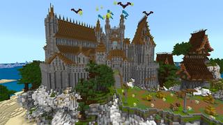 Screenshot of the Minecraft Bedrock Marketplace product LUCKY BLOCKS: RAINBOWS! created by Pickaxe Studios.