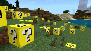 Screenshot of the Minecraft Bedrock Marketplace product LUCKYBLOCKS! created by Pickaxe Studios.