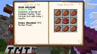 Screenshot of the Minecraft Bedrock Marketplace product Machines TNT created by Pickaxe Studios.