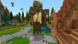 Screenshot of the Minecraft Bedrock Marketplace product Magic Lucky Blocks created by Pickaxe Studios.