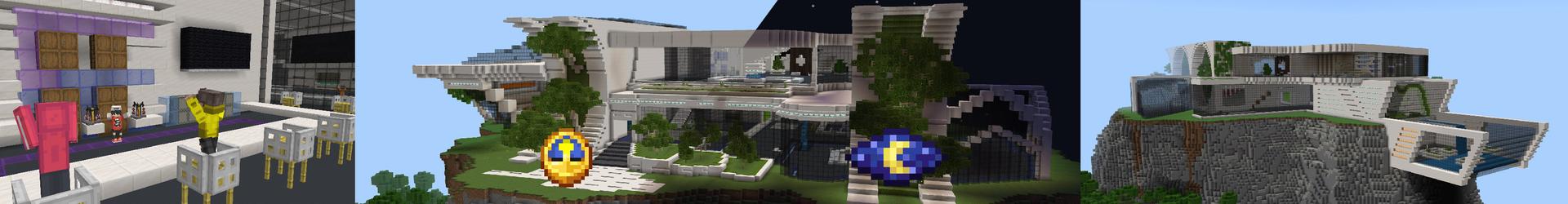 Panorama of the Minecraft Bedrock Marketplace product MANSION created by Pickaxe Studios.