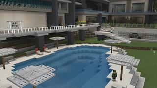 Screenshot of the Minecraft Bedrock Marketplace product Millionaire Mega Mansion created by Pickaxe Studios.