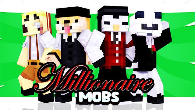 Thumbnail of the Minecraft Bedrock Marketplace product Millionaire Mobs created by Pickaxe Studios.