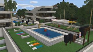 Screenshot of the Minecraft Bedrock Marketplace product Millionaire Party Mansion created by Pickaxe Studios.