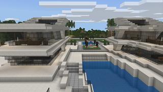 Screenshot of the Minecraft Bedrock Marketplace product Millionaire Party Mansion created by Pickaxe Studios.