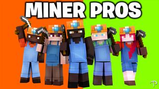 Thumbnail of the Minecraft Bedrock Marketplace product Miner Pros created by Pickaxe Studios.