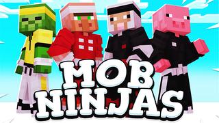 Thumbnail of the Minecraft Bedrock Marketplace product Mob Ninjas created by Pickaxe Studios.
