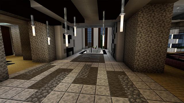 Screenshot of the Minecraft Bedrock Marketplace product Modern Mansion created by Pickaxe Studios.