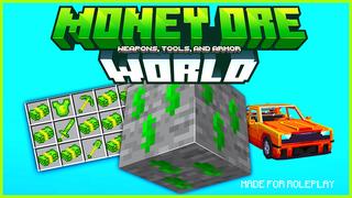 Thumbnail of the Minecraft Bedrock Marketplace product Money Ore World created by Pickaxe Studios.