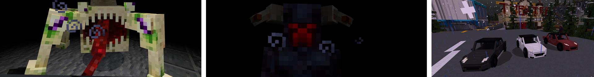 Panorama of the Minecraft Bedrock Marketplace product Monster City World created by Pickaxe Studios.