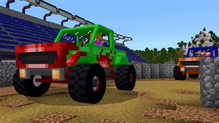 Screenshot of the Minecraft Bedrock Marketplace product MONSTER TRUCKS! created by Pickaxe Studios.