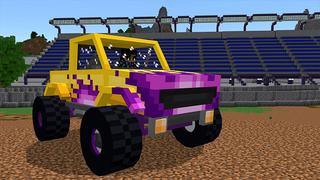 Screenshot of the Minecraft Bedrock Marketplace product MONSTER TRUCKS! created by Pickaxe Studios.