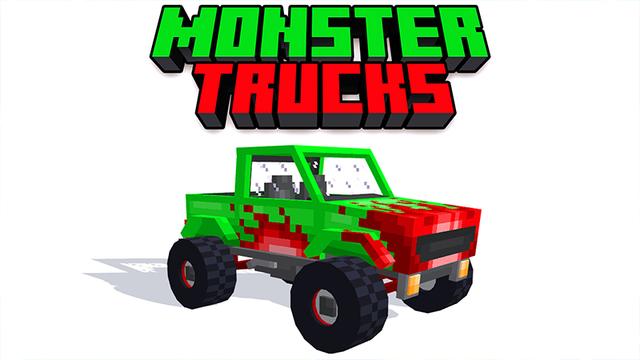Thumbnail of the Minecraft Bedrock Marketplace product MONSTER TRUCKS! created by Pickaxe Studios.