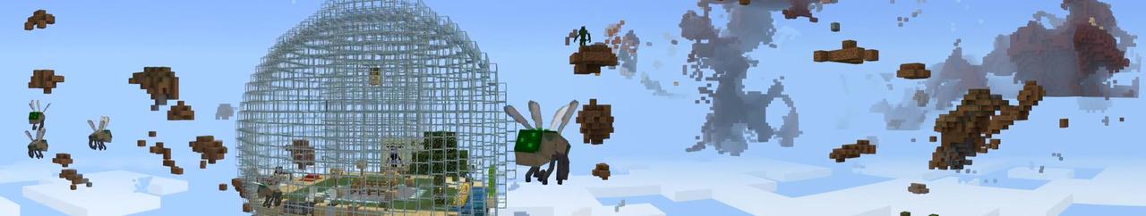 Panorama of the Minecraft Bedrock Marketplace product MONSTER WORLD created by Pickaxe Studios.