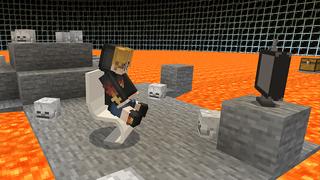 Screenshot of the Minecraft Bedrock Marketplace product MONSTER WORLD created by Pickaxe Studios.