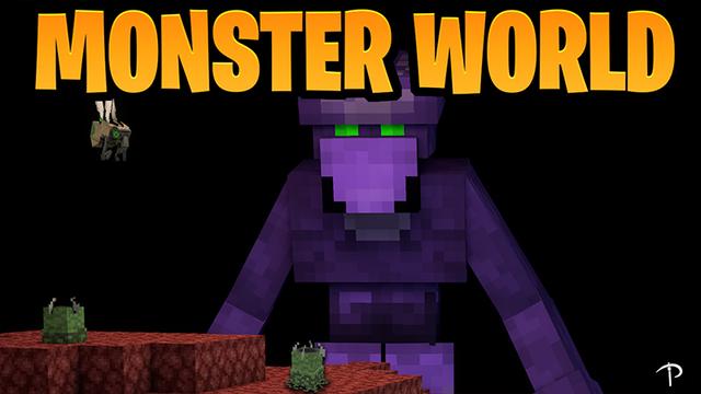 Thumbnail of the Minecraft Bedrock Marketplace product MONSTER WORLD created by Pickaxe Studios.