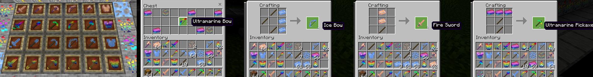 Panorama of the Minecraft Bedrock Marketplace product MORE ORE Expansion created by Pickaxe Studios.