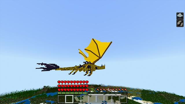 Screenshot of the Minecraft Bedrock Marketplace product MORPH DRAGON! created by Pickaxe Studios.