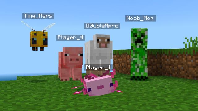 Screenshot of the Minecraft Bedrock Marketplace product Morph: Add-On Edition created by Pickaxe Studios.