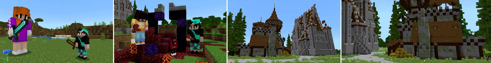 Panorama of the Minecraft Bedrock Marketplace product MORPH INTO A GIANT! created by Pickaxe Studios.