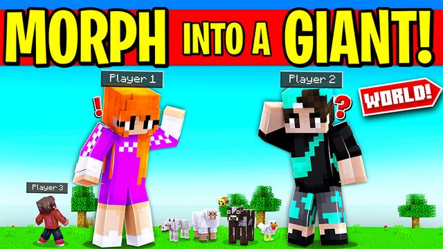 Thumbnail of the Minecraft Bedrock Marketplace product MORPH INTO A GIANT! created by Pickaxe Studios.