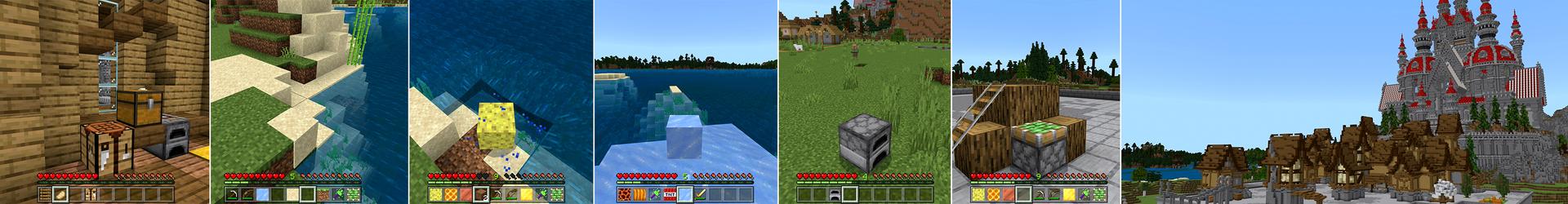 Panorama of the Minecraft Bedrock Marketplace product MORPH INTO BLOCKS! created by Pickaxe Studios.