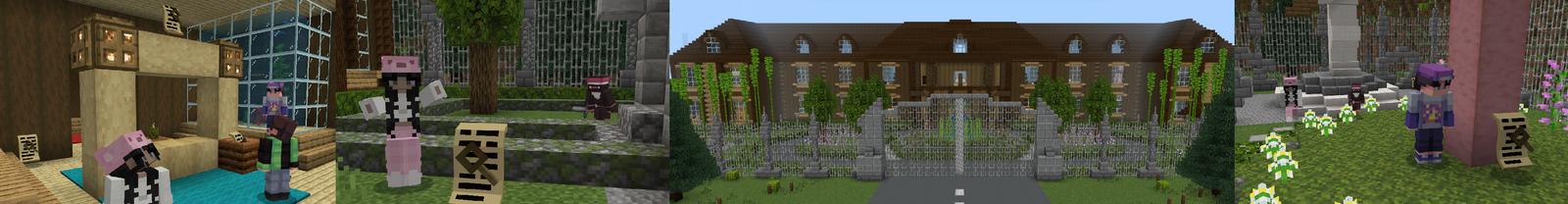 Panorama of the Minecraft Bedrock Marketplace product MURDER MYSTERY created by Pickaxe Studios.
