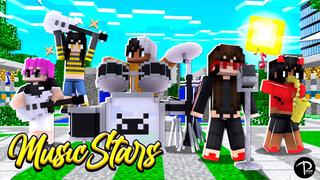 Thumbnail of the Minecraft Bedrock Marketplace product Music Stars created by Pickaxe Studios.
