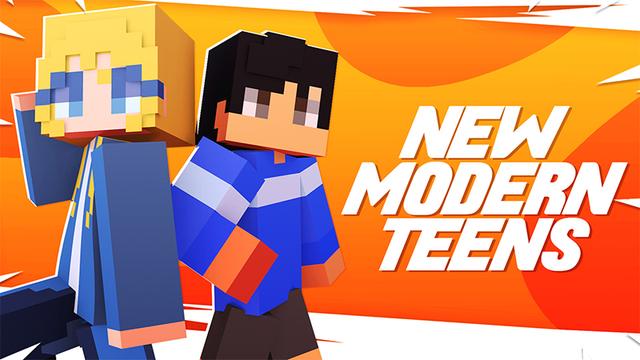 Thumbnail of the Minecraft Bedrock Marketplace product NEW MODERN TEENS created by Pickaxe Studios.