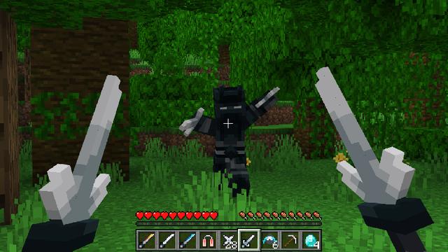 Screenshot of the Minecraft Bedrock Marketplace product NINJA TOOLS created by Pickaxe Studios.