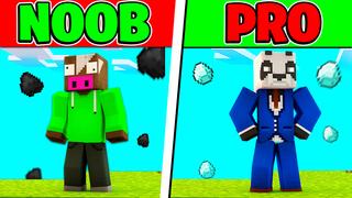 Thumbnail of the Minecraft Bedrock Marketplace product Noob Mob VS Pro Mobs created by Pickaxe Studios.