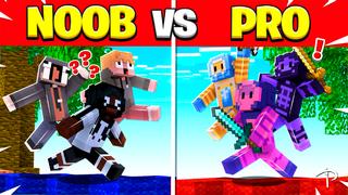 Thumbnail of the Minecraft Bedrock Marketplace product NOOB vs OP PROS created by Pickaxe Studios.
