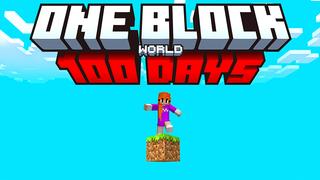 Thumbnail of the Minecraft Bedrock Marketplace product ¡UN BLOQUE 100 DÍAS! created by Pickaxe Studios.
