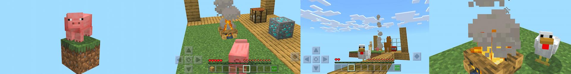 Panorama of the Minecraft Bedrock Marketplace product ONE BLOCK As A Mob! created by Pickaxe Studios.