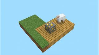 Screenshot of the Minecraft Bedrock Marketplace product ONE BLOCK As A Mob! created by Pickaxe Studios.