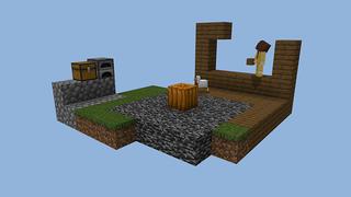 Screenshot of the Minecraft Bedrock Marketplace product ONE BLOCK CHALLENGE! created by Pickaxe Studios.
