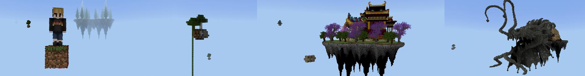 Panorama of the Minecraft Bedrock Marketplace product ONE BLOCK Classic! created by Pickaxe Studios.