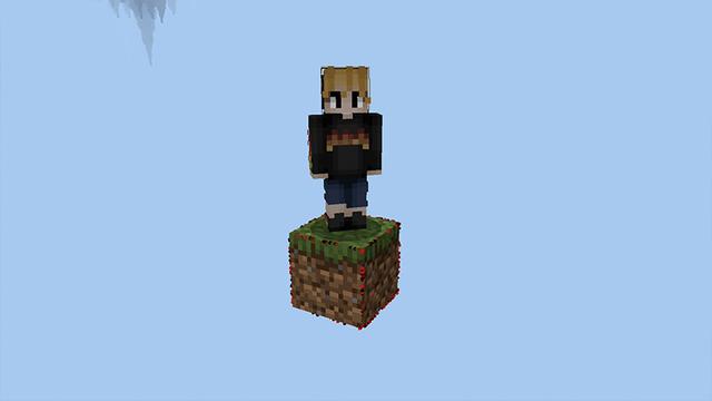 Screenshot of the Minecraft Bedrock Marketplace product ONE BLOCK Classic! created by Pickaxe Studios.