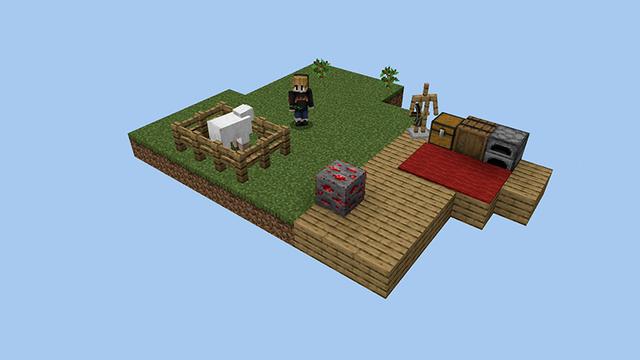 Screenshot of the Minecraft Bedrock Marketplace product ONE BLOCK Classic! created by Pickaxe Studios.