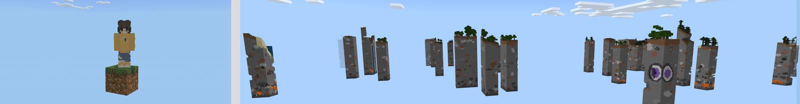 Panorama of the Minecraft Bedrock Marketplace product ONE BLOCK ONE HUNDERED DAYS! created by Pickaxe Studios.