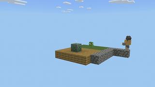 Screenshot of the Minecraft Bedrock Marketplace product ONE BLOCK ONE HUNDERED DAYS! created by Pickaxe Studios.