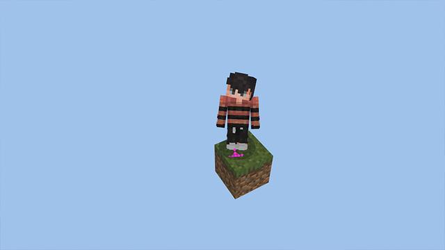 Screenshot of the Minecraft Bedrock Marketplace product ONE BLOCK SKYBLOCK created by Pickaxe Studios.