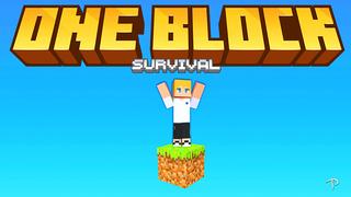 Thumbnail of the Minecraft Bedrock Marketplace product ONE BLOCK SURVIVAL! created by Pickaxe Studios.