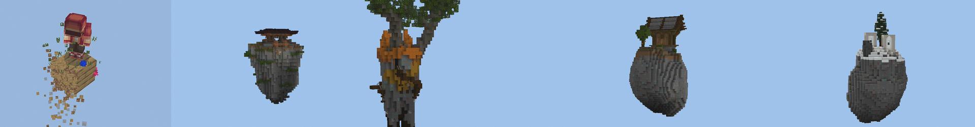 Panorama of the Minecraft Bedrock Marketplace product One Block World created by Pickaxe Studios.