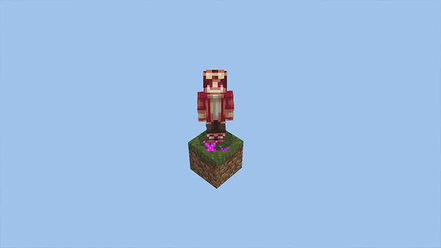 Screenshot of the Minecraft Bedrock Marketplace product One Block World created by Pickaxe Studios.